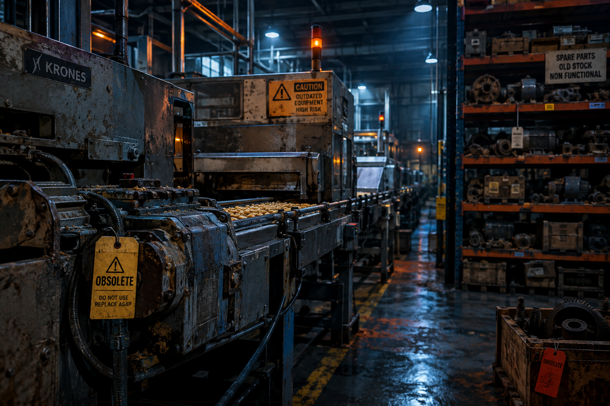 How Spare Part Obsolescence Is Becoming a Major Risk in Food Manufacturing