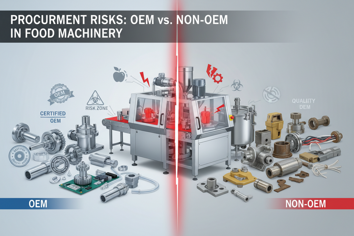 The Procurement Risks of Mixing OEM and Non-OEM Components in Food Machinery